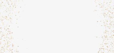 Beyaz zemin üzerine altın glitter