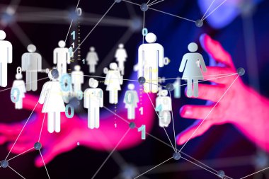 iletişim ağı dijital grup bağlantısı