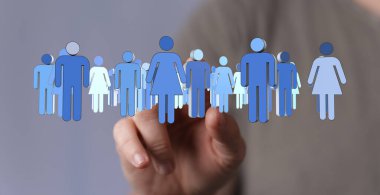 Toplumun dijital temsili ve elle takım çalışması kavramı