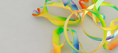 Soyut Renkli Kurdeleler: Dönen Gradyan Tasarımı