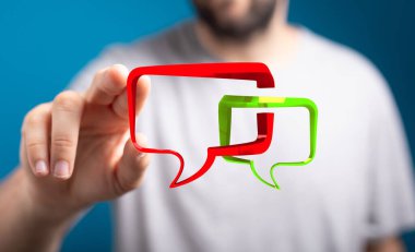 3 Boyutlu Sohbet Baloncuklarıyla Etkileşim İletişim Sunar