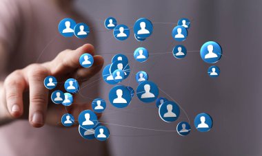 Bağlı Ağ Kavramı: Dijital Bağlantılar ve Sosyal Etkileşim Görselleştirmesi