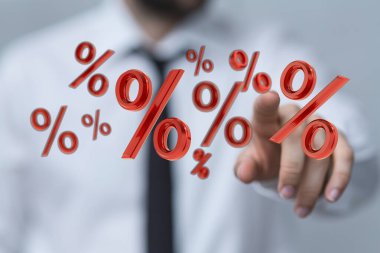 Ticari Kişinin Yüzde Sembolleri, Yatırım Konseptini Göstermesi