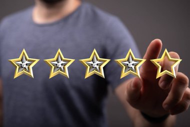 İnsanın eli geri bildirim deneyimi için dört yıldız derecesi seçiyor