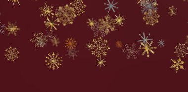 Zarif Kış Kar Tanesi Arkaplanı Şenlikli Noel Titreşimleri