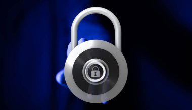 Asma kilit güvende: Koruma ve güvenlik kavramı