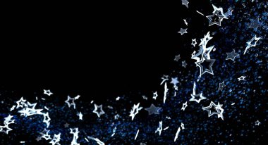 Parlak efektli soyut yıldız arkaplan illüstrasyonu