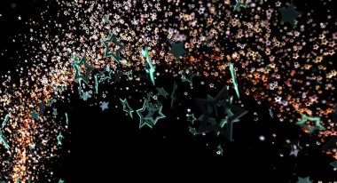 Siyah arkaplan üzerinde akan soyut gök yıldızları, tasarımlar için mükemmeldir