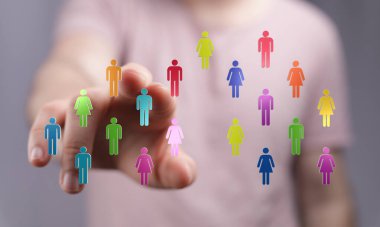 Sosyal ağ ve takım çalışması gibi çeşitli topluluklara bağlı kavramlar