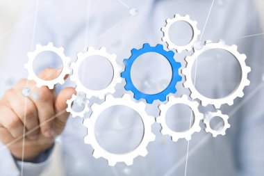 dişli sistem verileri. Çizgiler ve noktalar birleştiriliyor. Büyük veri görselleştirici