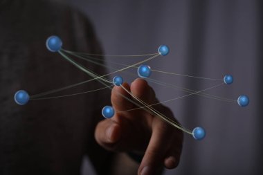 El değme küreleri ile bağlı dijital ağ kavramı