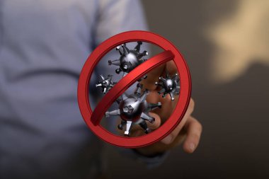 Coronavirus kavramı: El koruması virüs, enfeksiyon ve hastalıklara karşı