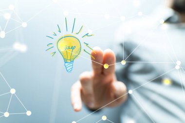 Fikir lambası konsepti