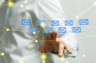 posta iletişim konsept hizmeti