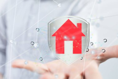 Ev verileri. Parçacıkları ve dijital verileri olan dijital siber uzay