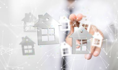 Ev verileri. Parçacıkları ve dijital verileri olan dijital siber uzay