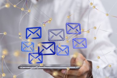 posta iletişim konsept hizmeti