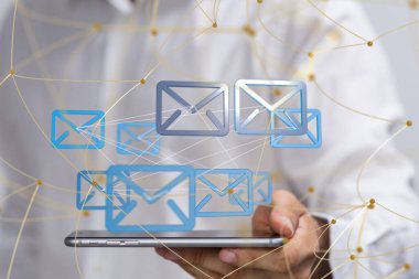 posta iletişim konsept hizmeti