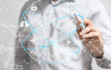 dijital tıbbi gelecek arayüzü 3B oluşturma