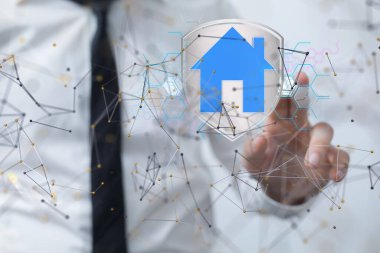 Ev verileri. Parçacıkları ve dijital verileri olan dijital siber uzay