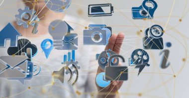 Halkın ağ yapısı HR - İnsan kaynakları yönetimi ve reklamı