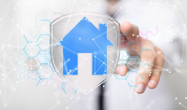 Ev. data Büyük veri görselleştirme arka planı. Soyut teknoloji