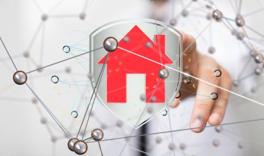 Ev verileri. Parçacıkları ve dijital verileri olan dijital siber uzay