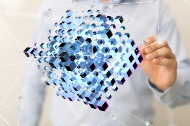 Endüstri 4.0 ve iş dünyasının sanal diyagramı