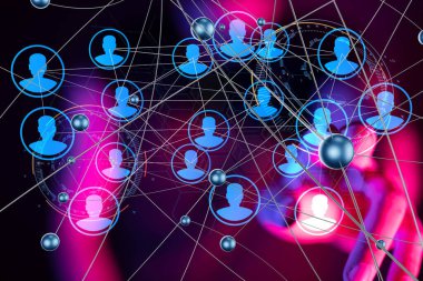 Soyut teknoloji grubu ve veri 3d