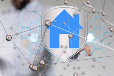 - Sinirsel ağ 3 boyutlu illüstrasyon. Büyük veri ve siber güvenlik