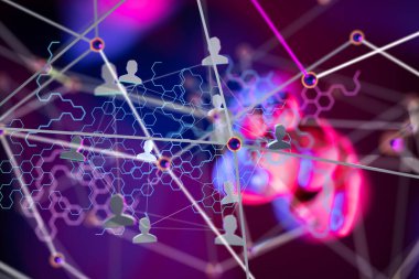 iletişim ağı dijital grup bağlantısı