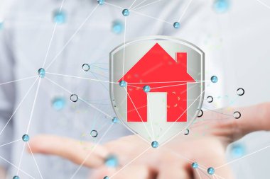 Ev verileri. Parçacıkları ve dijital verileri olan dijital siber uzay