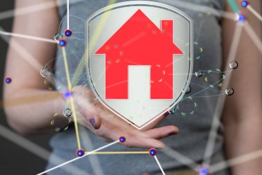 - Sinirsel ağ 3 boyutlu illüstrasyon. Büyük veri ve siber güvenlik