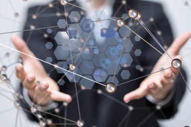 Endüstri 4.0 ve iş dünyasının sanal diyagramı