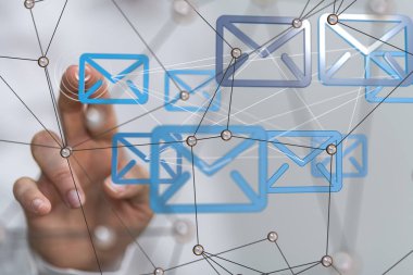 posta iletişim konsept hizmeti