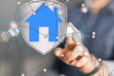 Ev. data Büyük veri görselleştirme arka planı. Soyut teknoloji