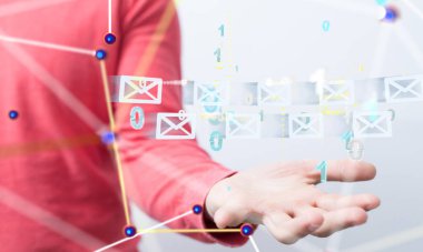 posta iletişim konsept hizmeti