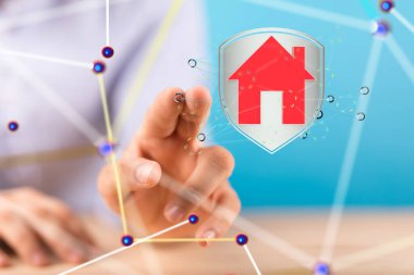 Ev verileri. Parçacıkları ve dijital verileri olan dijital siber uzay