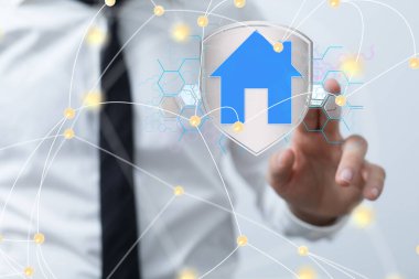 Ev verileri. Parçacıkları ve dijital verileri olan dijital siber uzay