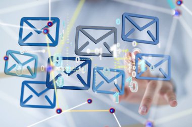 posta iletişim konsept hizmeti