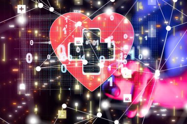 dijital tıbbi gelecek arayüzü 3B oluşturma