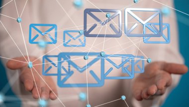 posta iletişim konsept hizmeti