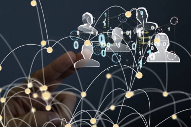 iletişim ağı dijital grup bağlantısı