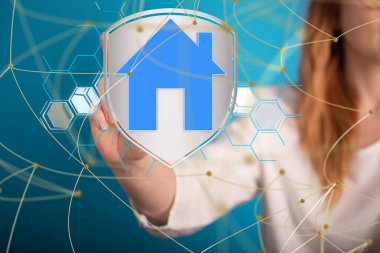 - Sinirsel ağ 3 boyutlu illüstrasyon. Büyük veri ve siber güvenlik