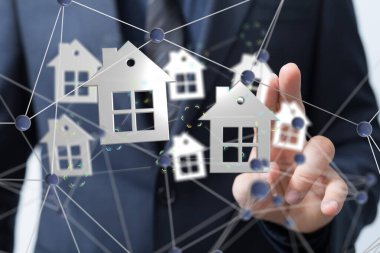 Ev verileri. Parçacıkları ve dijital verileri olan dijital siber uzay