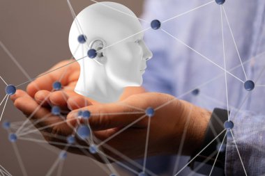 Koyu arkaplan üzerinde noktalar olan soyut çizgiler.