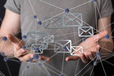 posta iletişim konsept hizmeti