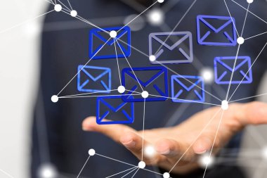 posta iletişim konsept hizmeti