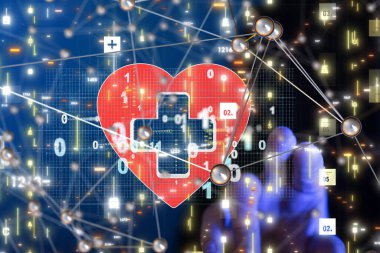 dijital tıbbi gelecek arayüzü 3B oluşturma