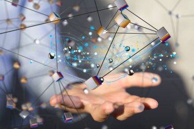 conference team work connection digital concept